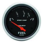 Autometer Sport-Comp 2 5/8in 24ohm-33ohm Fuel Level Gauge