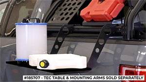 Putco TEC Table w/ Mounting Arms (No Drill) Table 24in x 12in x .02in / QTY 2 Arms 24in x 14in x 1in