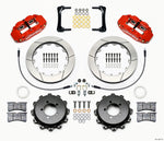 Wilwood Narrow Superlite 4R Rear Kit 12.88in Red 2008-2012 Subaru WRX w/Lines