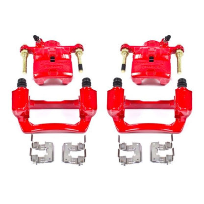 Power Stop 09-13 Subaru Forester Rear Red Calipers w/Brackets - Pair