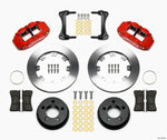 Wilwood Narrow Superlite 4R Front Kit 12.19in Drilled Red 87-89 Jeep YJ