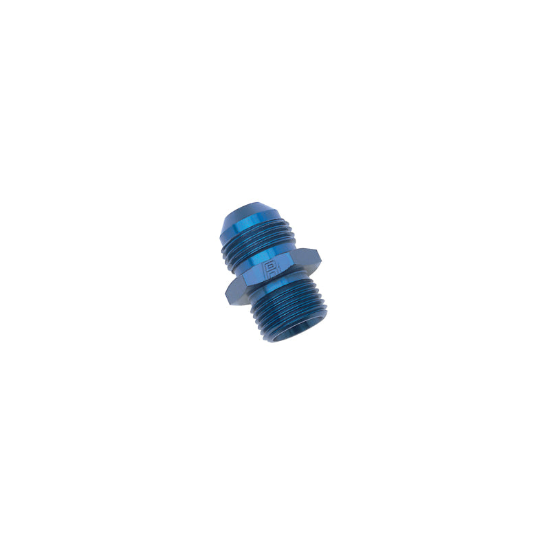 Russell Performance -10 AN Flare to 18mm x 1.5 Metric Thread Adapter (Blue)