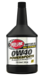 Red Line 0W40 Motor Oil Quart (For Four-Stroke Dirt Bikes/ATVs/Powersports Applications) - Single