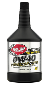 Red Line 0W40 Motor Oil Quart (For Four-Stroke Dirt Bikes/ATVs/Powersports Applications)