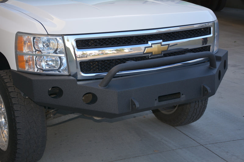 DV8 Offroad 07-13 Chevrolet Silverado 1500 Front Bumper - Black Powdercoat