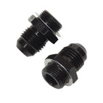 Russell Performance -6 AN Carb Adapter Fittings (2 pcs.) Black