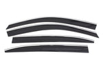 AVS 13-17 Honda Accord Ventvisor Low Profile Deflectors 4pc - Smoke w/Chrome Trim