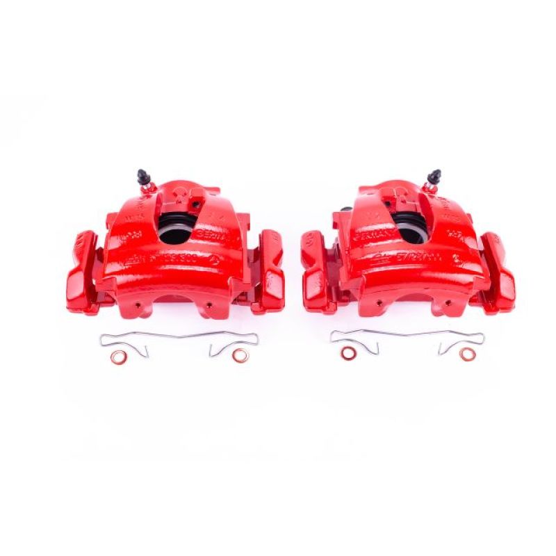 Power Stop 04-08 Chrysler Crossfire Front Red Calipers w/Brackets - Pair