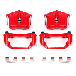 Power Stop 00-03 Cadillac DeVille Rear Red Calipers w/Brackets - Pair