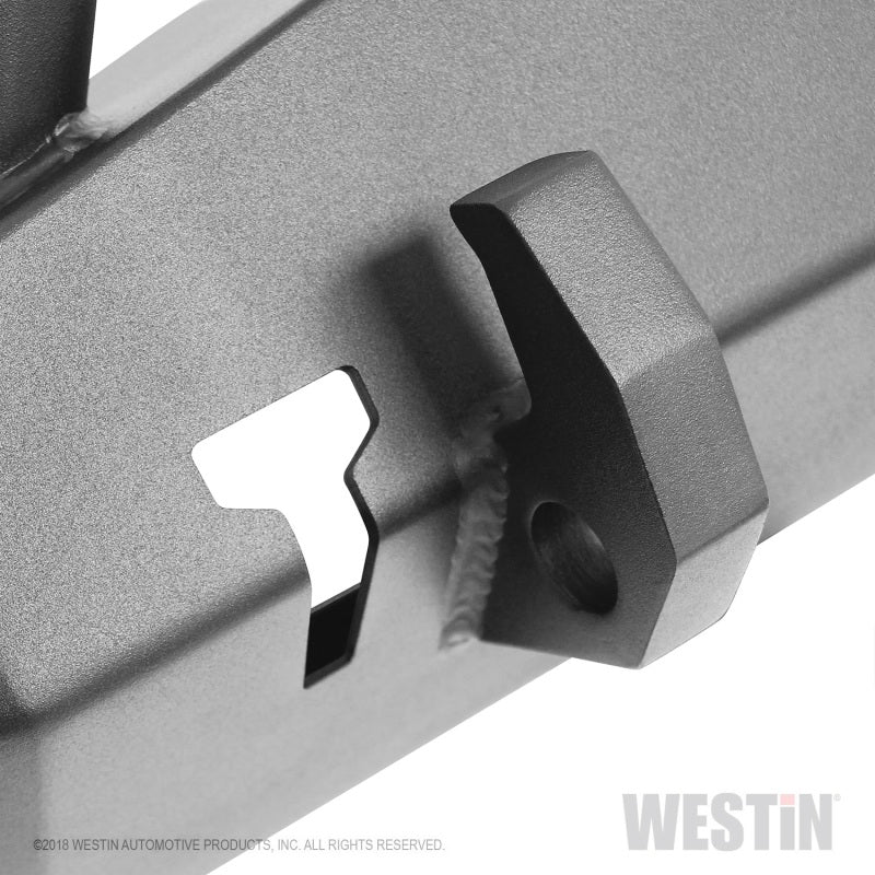 Westin 18-22 Jeep Wrangler JL / 20-22 Gladiator WJ2 Stubby Front Bumper w/Bull Bar - Tex. Blk