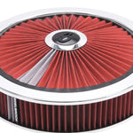 Edelbrock Air Cleaner Pro-Flo High-Flow Series Round Filtered Top Cloth Element 14In Dia X 3 125In