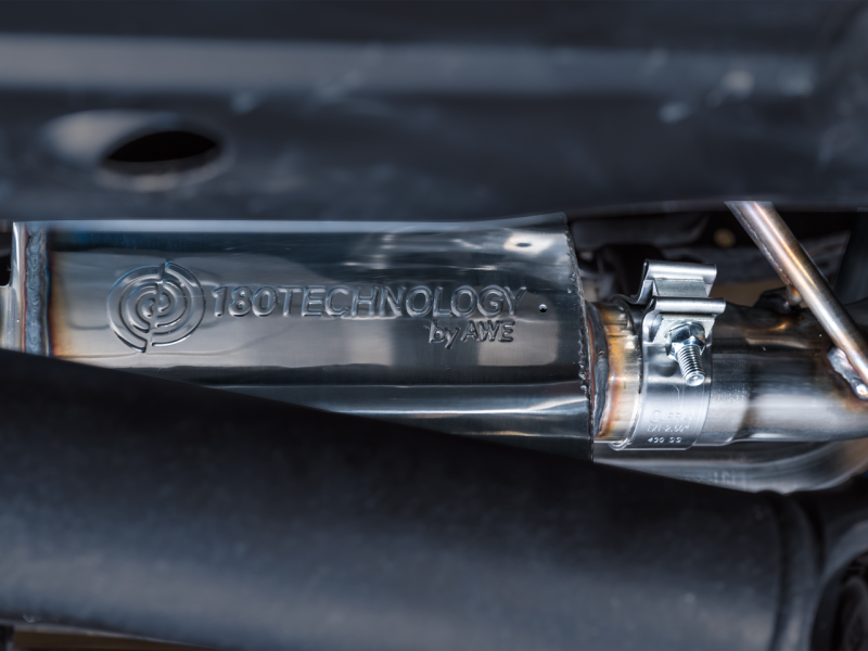 AWE Tuning 16-22 Toyota Tacoma 0FG Cat-Back Exhaust w/ BashGuard - Dual Chrome Silver Tips