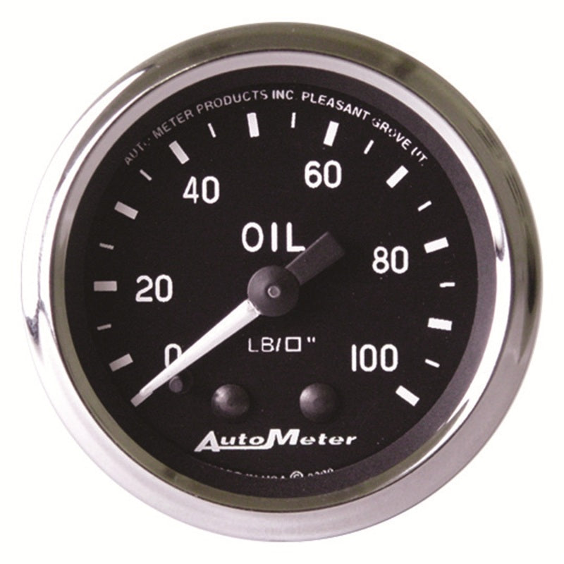 Autometer Cobra 2-1/16in 100 PSI Mechanical Oil Pressure Gauge