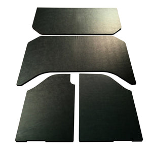 DEI 07-10 Jeep Wrangler JK 4-Door Boom Mat Headliner - 4 Piece - Black Leather Look