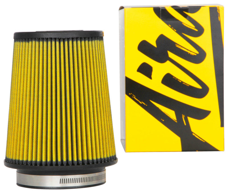 Airaid Universal Air Filter - Cone 4in Flange x 6in Base x 4-5/8in Top x 7in Height - Synthaflow