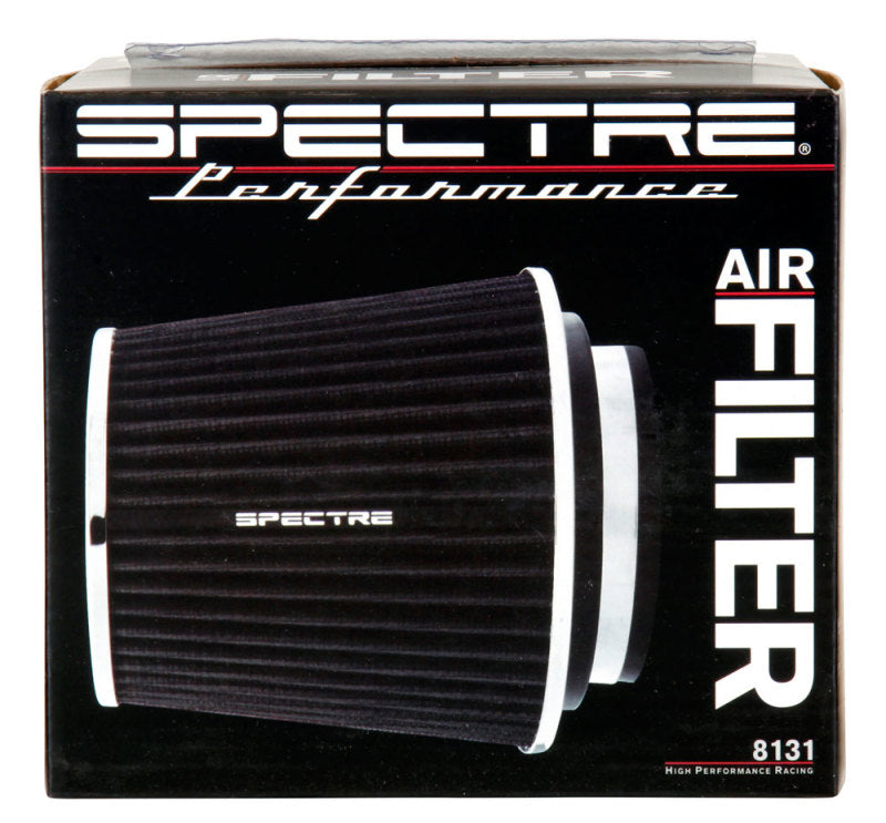 Spectre Adjustable Conical Air Filter 5-1/2in. Tall (Fits 3in. / 3-1/2in. / 4in. Tubes) - Black