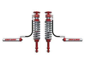 aFe 17-19 Ford F-150 Raptor Sway-A-Way 3.0 Front Coilover Kit w/ Remote Reservoirs and Comp Adj