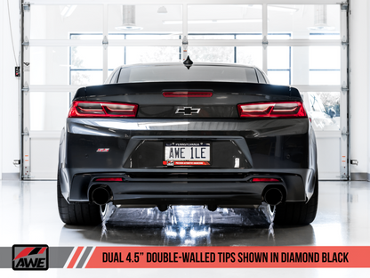 AWE Tuning 16-19 Chevrolet Camaro SS Axle-Back Exhaust - Touring Edition (Diamond Black Tips)