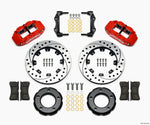 Wilwood Narrow Superlite 4R Front Kit 12.19in Drilled Red 82-86 Jeep CJ