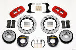 Wilwood AERO4 Rear P-Brake Kit 14.00in Drilled Red Chevy C-10 2.42 Offset 5-lug