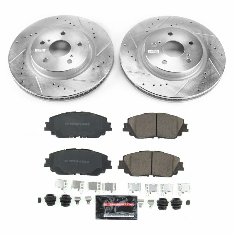 Power Stop 2019 Toyota Avalon Front Z23 Evolution Sport Brake Kit