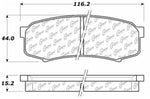 StopTech 03-20 Toyota 4Runner/ 07-14 FJ Cruiser Street Rear Touring Brake Pads