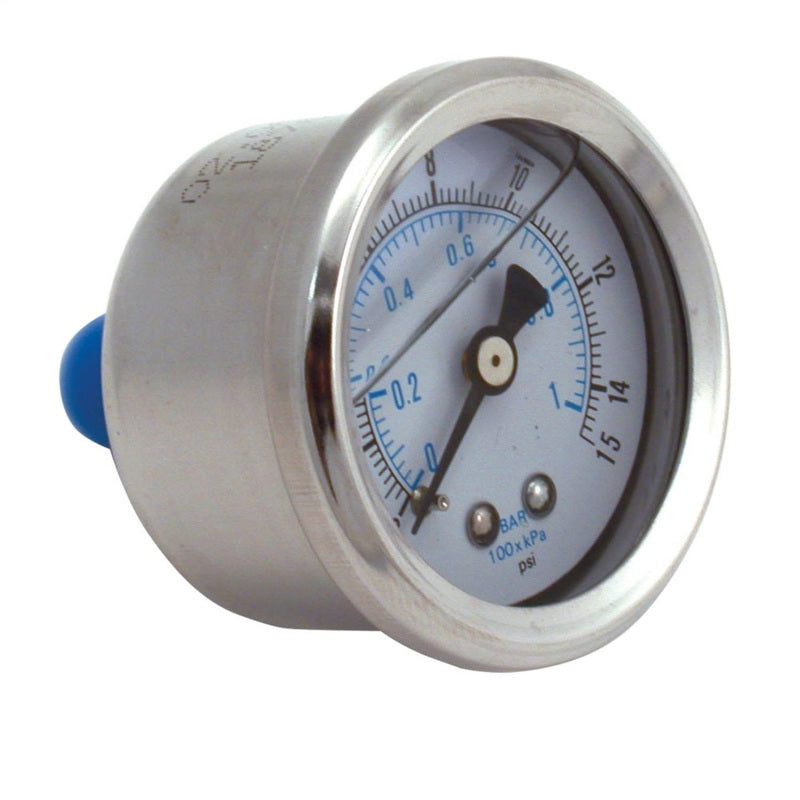 Spectre Fuel Pressure Gauge (Liquid Filled) 0-15psi