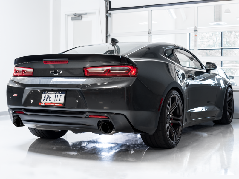AWE Tuning 16-19 Chevrolet Camaro SS Axle-Back Exhaust - Touring Edition (Diamond Black Tips)