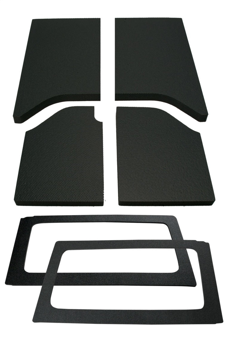 DEI 11-18 Jeep Wrangler JK 2-Door Boom Mat Complete Headliner Kit - 6 Piece - Black