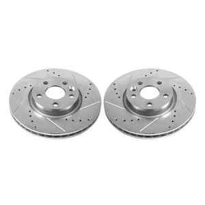Power Stop 12-15 Land Rover Range Rover Evoque Front Evolution Drilled & Slotted Rotors - Pair