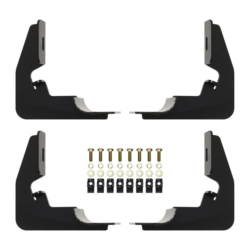 Westin 2014-2018 Chevy Silverado 1500 Reg Cab Premier Oval Nerf Step Bar Mount Kit - Black