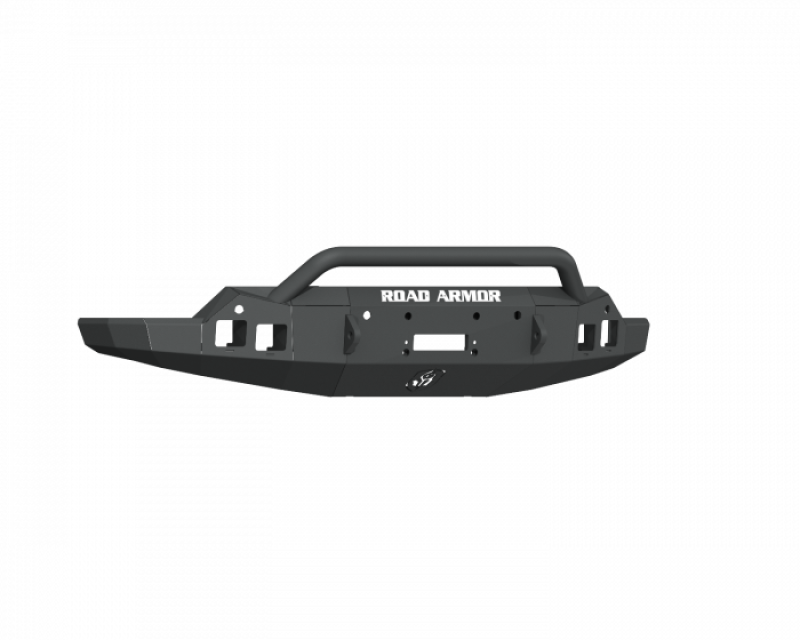 Road Armor 19-21 GMC Sierra 1500 Stealth Front Winch Bumper w/ Pre-Runner Guard - Tex Blk