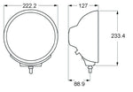 Hella Rallye 4000 series BlackEuro Beam 12V Halogen Lamp with Position Lamp