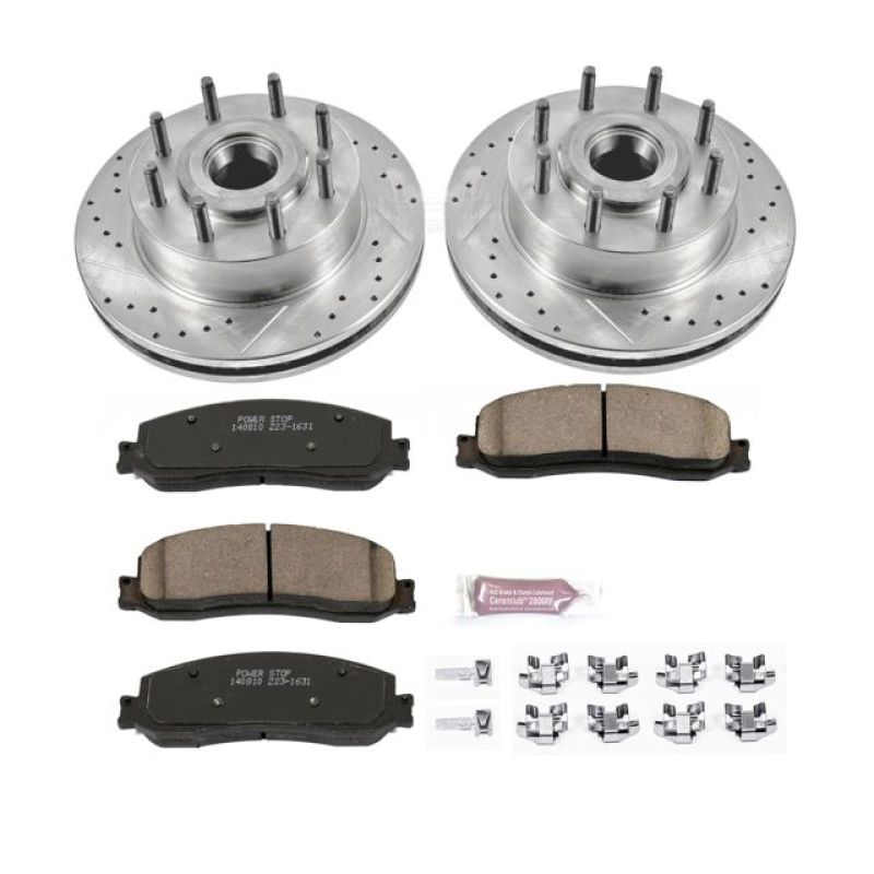 Power Stop 2012 Ford F-350 Super Duty Front Z23 Evolution Brake Kit