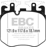 EBC 2015+ BMW 750 4.4L Twin Turbo (G12) Redstuff Front Brake Pads