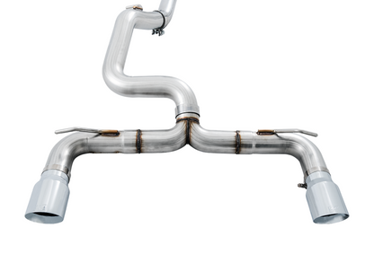 AWE Tuning Ford Focus RS Track Edition Cat-Back Exhaust - Chrome Silver Tips