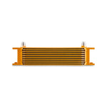 Mishimoto Universal -8AN 10 Row Oil Cooler - Gold