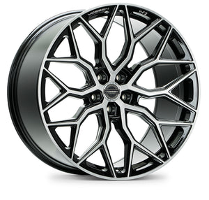 Vossen HF-2 20x8.5 / 5x112 / ET40 / Flat Face / 66.56 - Brushed Gloss Black Wheel