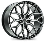 Vossen HF-2 22x9 / 5x114.3 / ET32 / Flat Face / 73.1 - Brushed Gloss Black Wheel