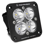 Baja Designs Squadron Sport Black Flush Mount LED Spot - Clear