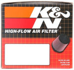 K&N Filter Oval 2 7/16 inch Flange 4 1/2 inch x 3 3/4 inch Base 3 1/2 inch x 2 1/2 inch Top 3 1/2 in