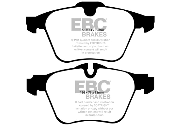 EBC 13-15 Jaguar XF 3.0L Supercharged Bluestuff Front Brake Pads