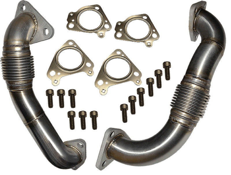 ATS Diesel 2001-2015 GM 6.6L Duramax Up Pipe Direct Replacement Kit (Driver & Pass Side Incl. HW)