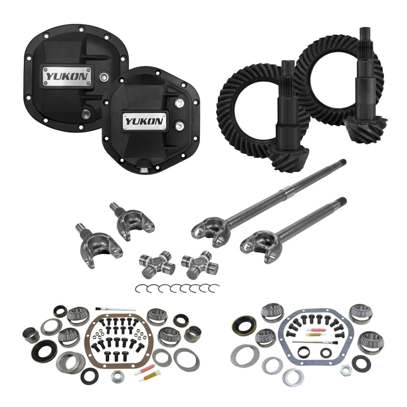 Yukon Master Overhaul Kit Stage 3 Jeep Re-Gear Kit w/Covers Front Axles for Dana 30/44 4.88 Ratio