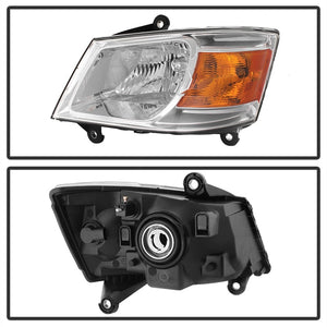 xTune Dodge Grand Caravan 08-10 Driver Side Headlight -OEM Left HD-JH-DGC08-OE-L