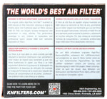 K&N Univ Clamp-On Air Filter - 1-3/4in FLG O/S 4in X 3in B 3in X 2in T 2-3/4inH OVAL