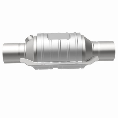 MagnaFlow Univ Cat Conv 2.5in Inlet/Outlet Ctr/Ctr Round 9in Body L x 5.125in W x 13in Overall L