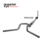 Diamond Eye KIT 4in TB DUAL SS: 94-97 FORD 7.3L F250/F350 PWRSTROKE NFS W/ CARB EQUIV STDS