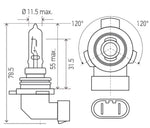 Hella Bulb 9012LL/HIR2 12V 55W PX22d