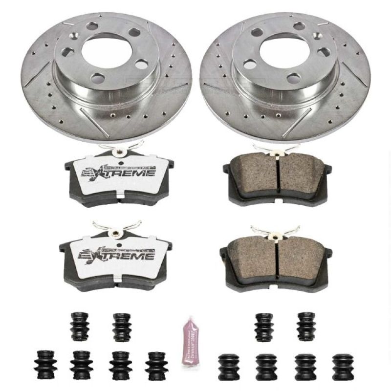 Power Stop 99-06 Audi TT Rear Z26 Street Warrior Brake Kit